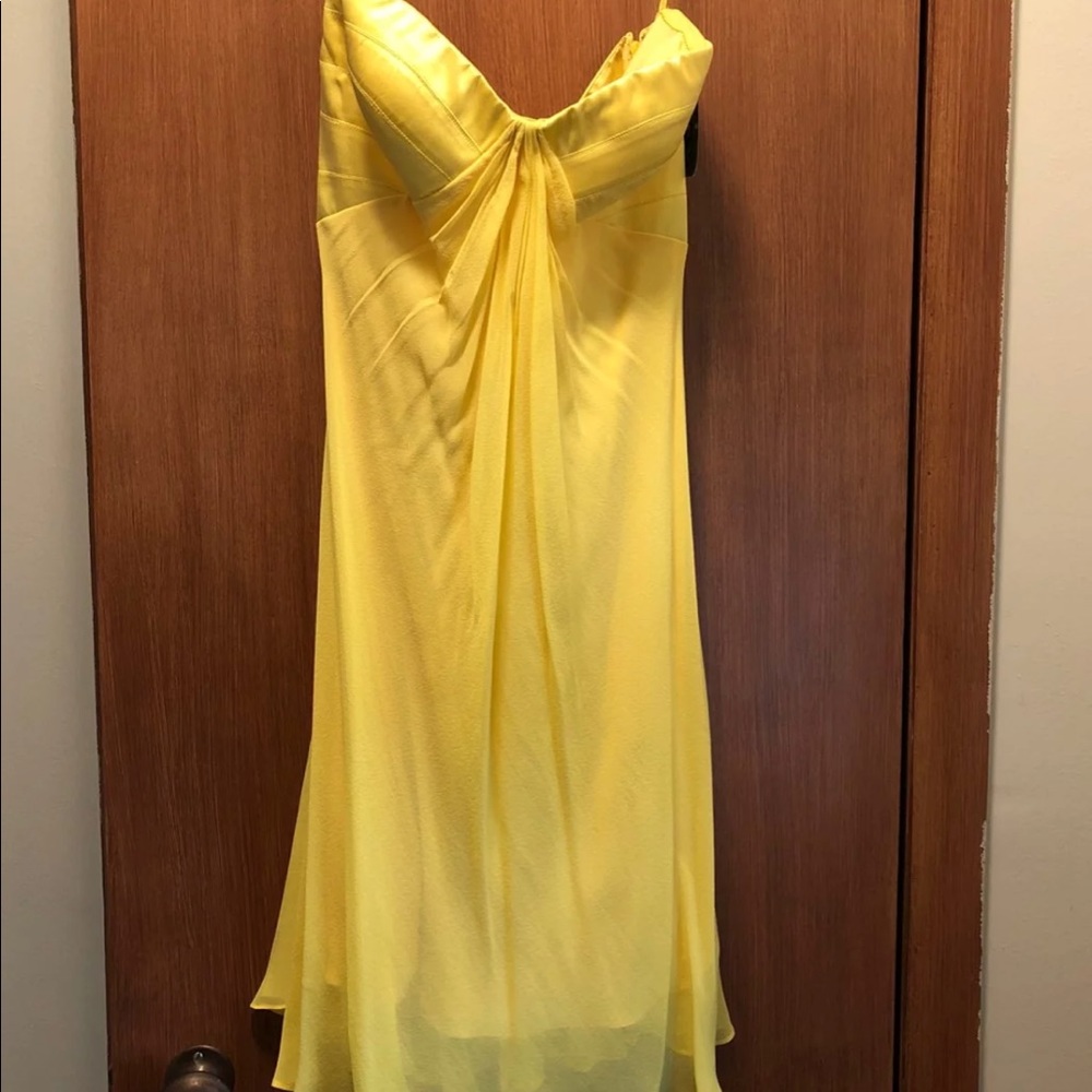 Adrianna Papell Yellow Evening/cocktail dress
